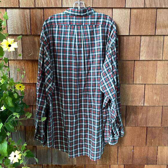 EUC Ralph Lauren Blake Cotton Red/Black Plaid Long Sleeve Shirt - Men's XXL - Picture 6 of 10